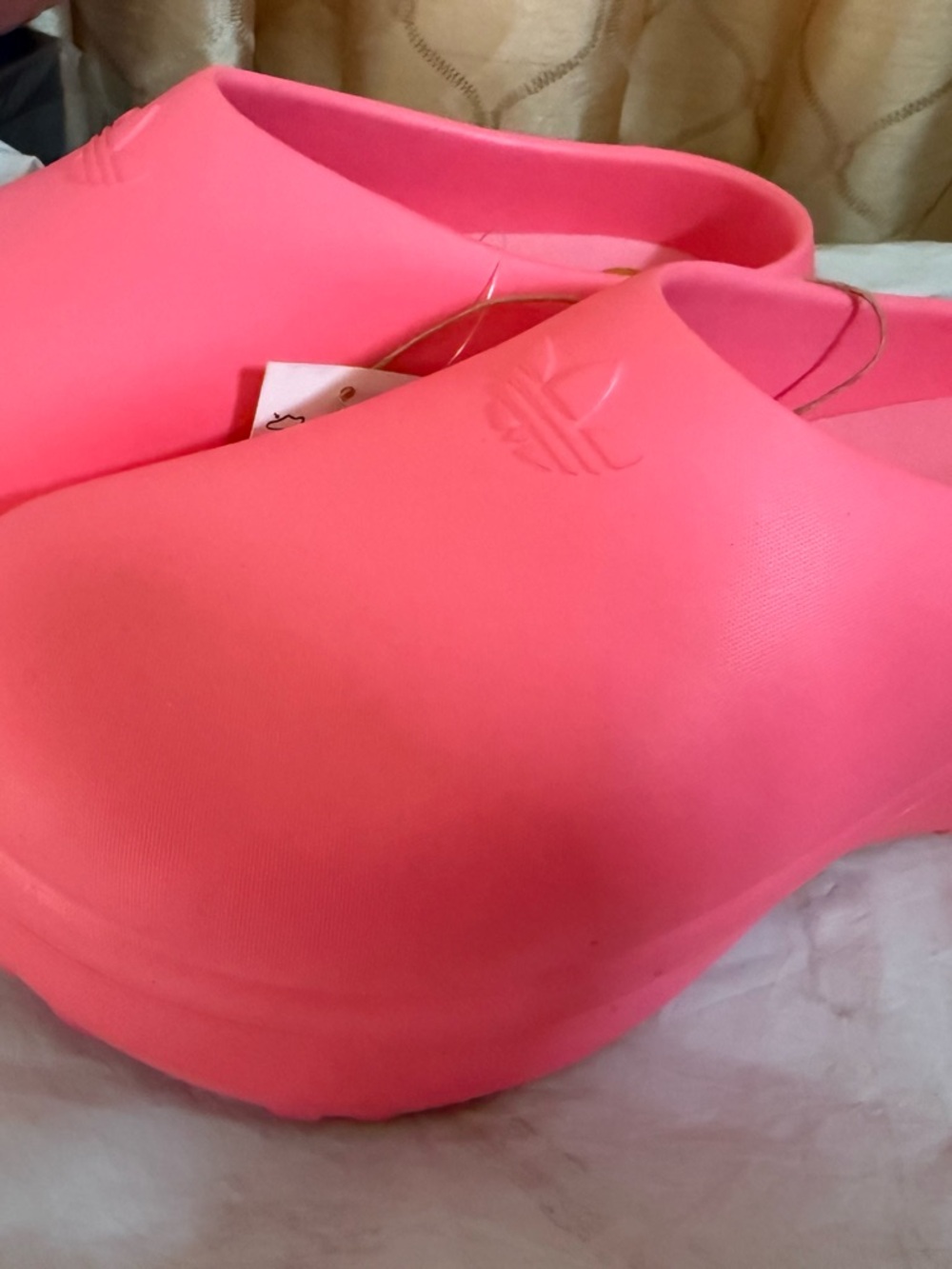 adidas Women’s Slip-On Clog in Bright Pink